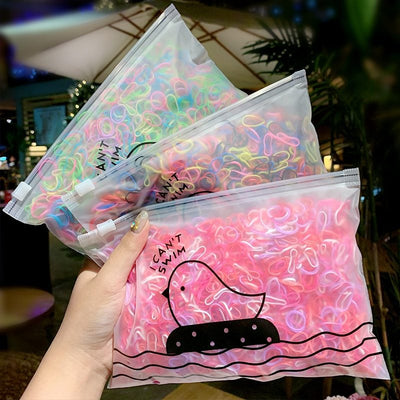 Disposable rubber band hair rope