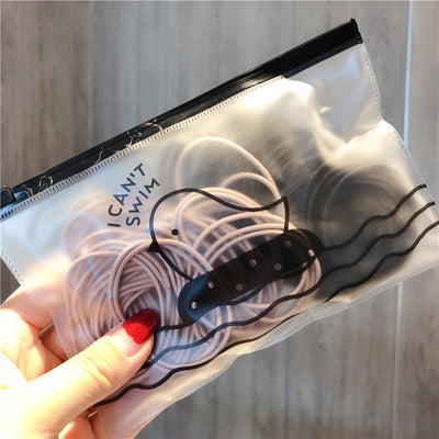 Simple small loop thin high elastic hair rope