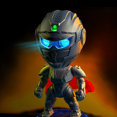 Mecha Samurai Projector Light - Regular Models, Inspired By The Unique Mecha Samurai Shape, It Can Project Cool Light And Shadow To Light Up The Atmosphere Of The Space