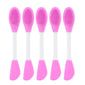 Karsyngirl 2/5Pcs Double Head Silicone Face Mask Brushes Facial Pore Cleaner Brush Mud Film Applicator Women Cleaning Tools