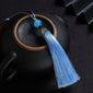 10Pcs Tassels Silky Handmade Soft Tassels Jade Bead Tassels DIY Craft Jewelry Car Key Chain Decor Pendants Smooth Fringe Trim