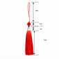 10Pcs Tassels Silky Handmade Soft Tassels Jade Bead Tassels DIY Craft Jewelry Car Key Chain Decor Pendants Smooth Fringe Trim