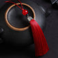 10Pcs Tassels Silky Handmade Soft Tassels Jade Bead Tassels DIY Craft Jewelry Car Key Chain Decor Pendants Smooth Fringe Trim