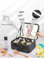 Smart LED Cosmetic Case With Mirror Travel Makeup Bag Large Capacity Female Beautician Skincare Product Makeup Case For Women