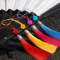 10Pcs Tassels Silky Handmade Soft Tassels Jade Bead Tassels DIY Craft Jewelry Car Key Chain Decor Pendants Smooth Fringe Trim