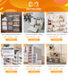 Shoes Storage Box Foldable Transparent Sneaker Shoe Organizers Cabinet Stackable Dustproof High-top Cabinet Shoe Rack Shelf