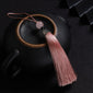 10Pcs Tassels Silky Handmade Soft Tassels Jade Bead Tassels DIY Craft Jewelry Car Key Chain Decor Pendants Smooth Fringe Trim