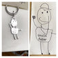 Customized Children Drawing Keychain Kids Artwork Personalized Custom Photo LOGO Car Keyring Key Chains Jewelry Kids Gifts