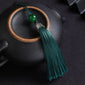 10Pcs Tassels Silky Handmade Soft Tassels Jade Bead Tassels DIY Craft Jewelry Car Key Chain Decor Pendants Smooth Fringe Trim