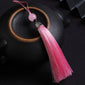 10Pcs Tassels Silky Handmade Soft Tassels Jade Bead Tassels DIY Craft Jewelry Car Key Chain Decor Pendants Smooth Fringe Trim