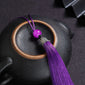 10Pcs Tassels Silky Handmade Soft Tassels Jade Bead Tassels DIY Craft Jewelry Car Key Chain Decor Pendants Smooth Fringe Trim